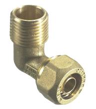 Kompressionsvinkel m/nippel 1/2" x 15 mm